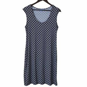 WAHINE BLUE - Women's Knee Length Stretch Casual Dress